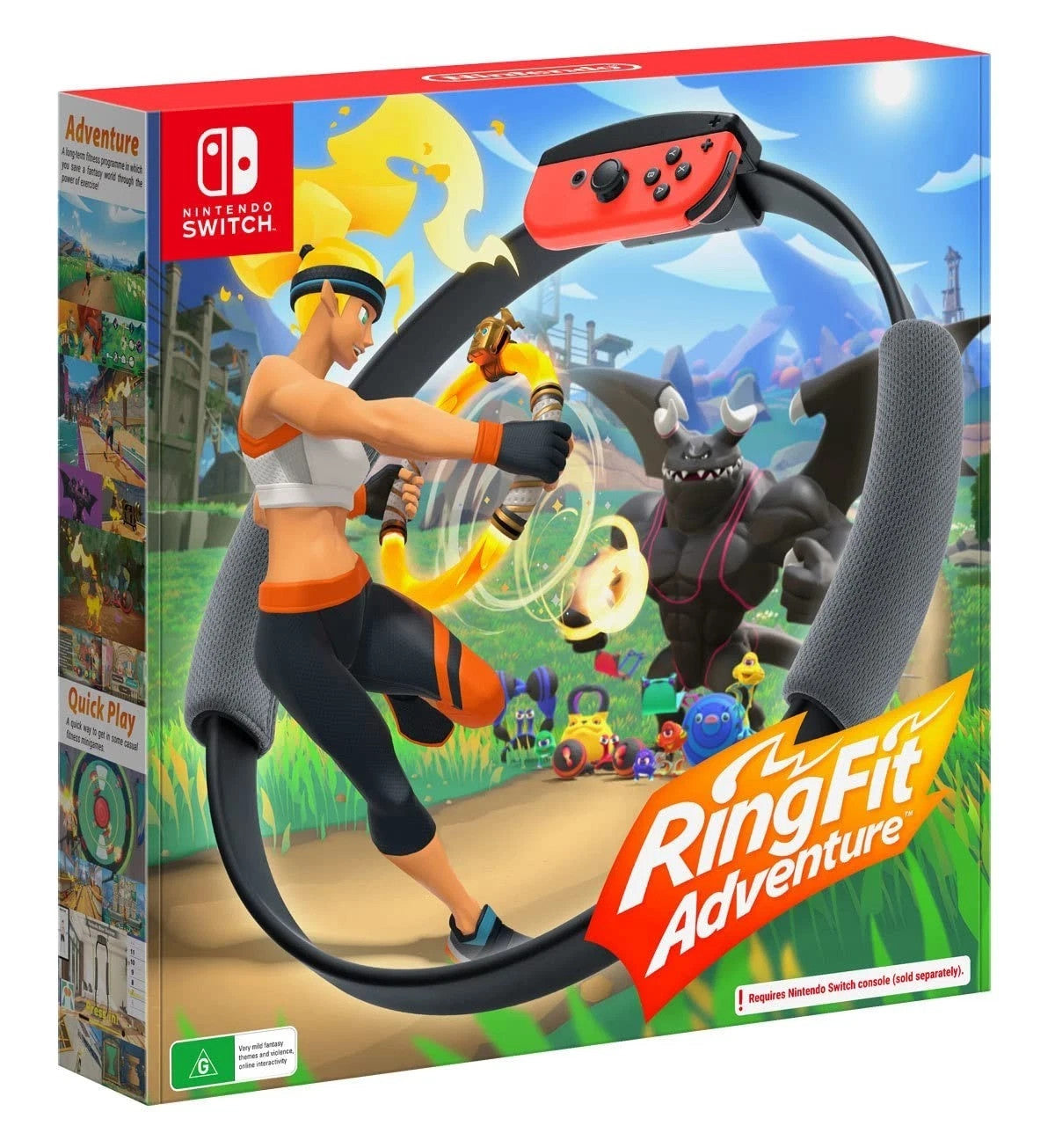Gioco Ring Fit Adventure + Scatola - Completo per Nintendo Switch