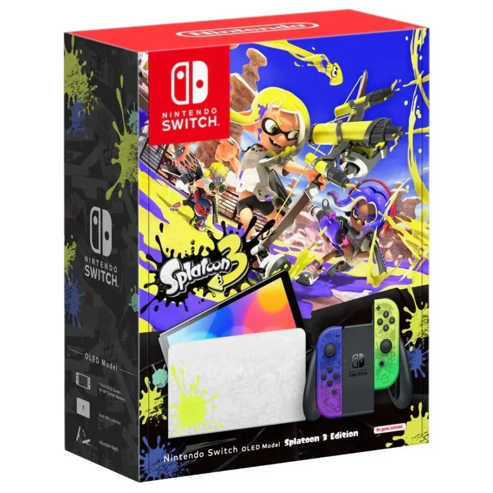✅Console Nintendo Switch OLED Edizione Splatoon 3 / Solo Schermo ✨In Garanzia🎁