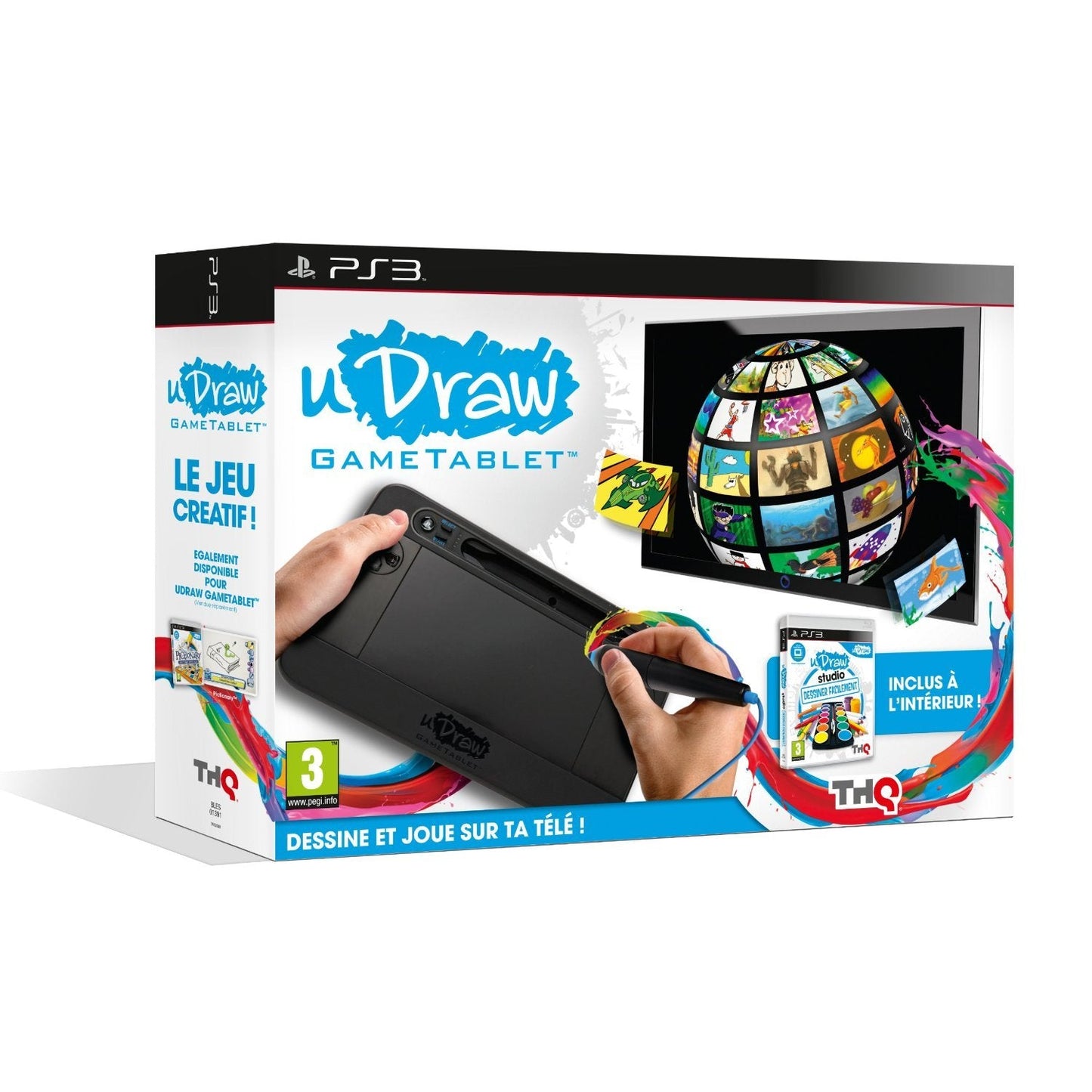 Gioco uDraw Game Tablet + Scatola Completo PS3 Playstation 3