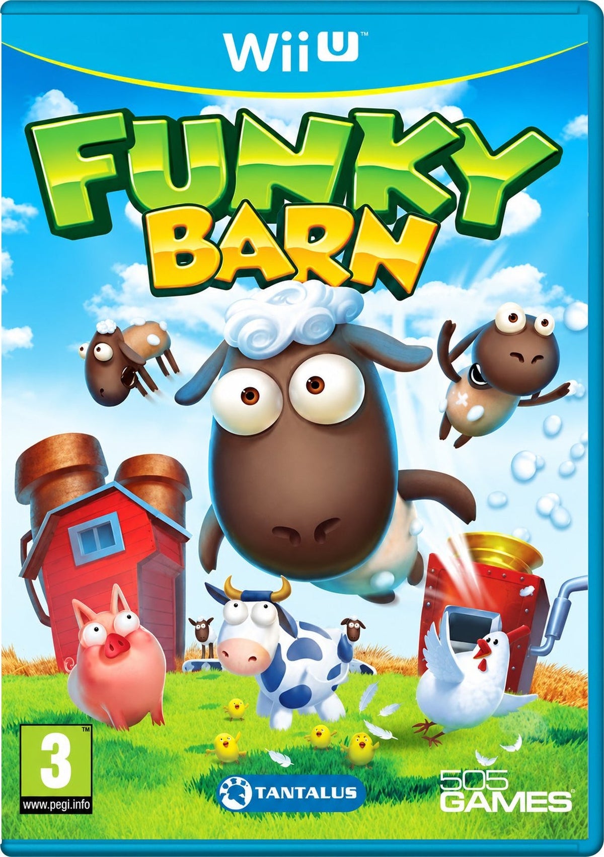 Funky Barn Nintendo Wii U - copertina inglese PAL restaurata