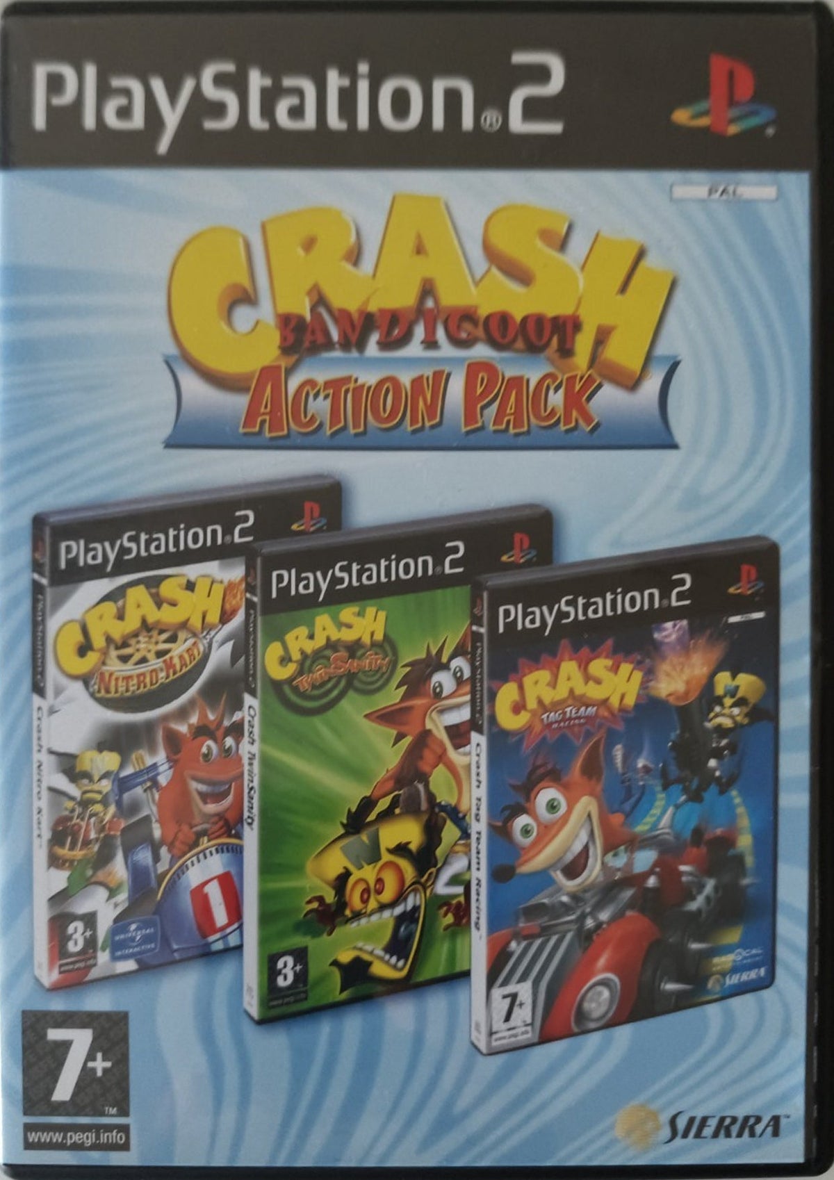 Gioco Crash Bandicoot Action Pack per PS2 Playstation 2