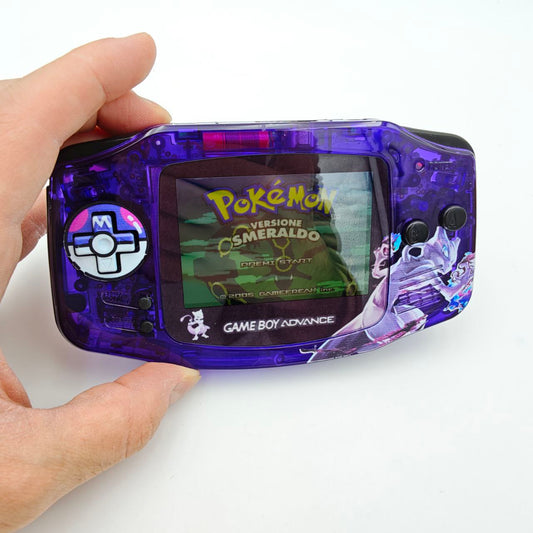 Nintendo Game Boy Advance Pokemon Mewtwo Retroilluminato Console Custom
