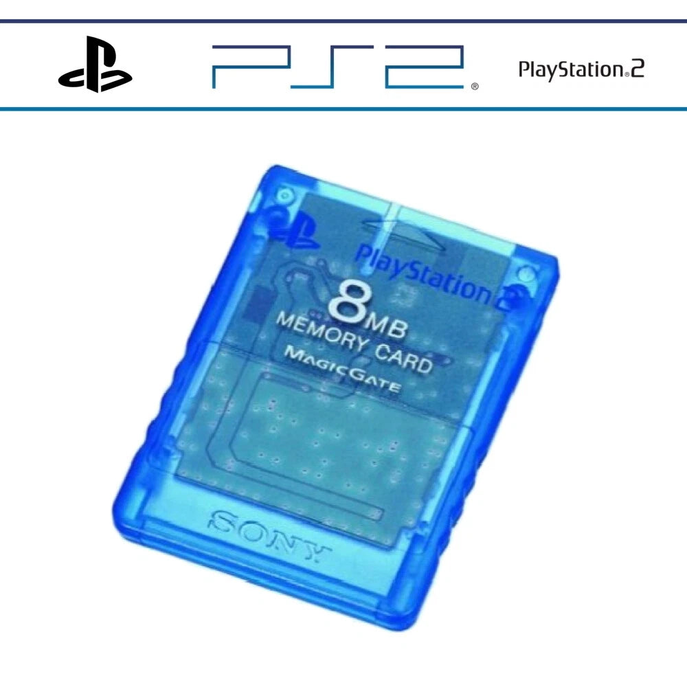 ✅ Sony Playstation 2 8 MB Originale Memory Card PS2 Scheda Memoria ✨ In Garanzia