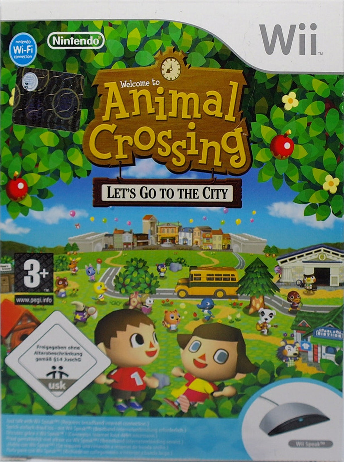 Gioco Animal Crossing: Let's Go to the City + Wii Speak per Nintendo Wii