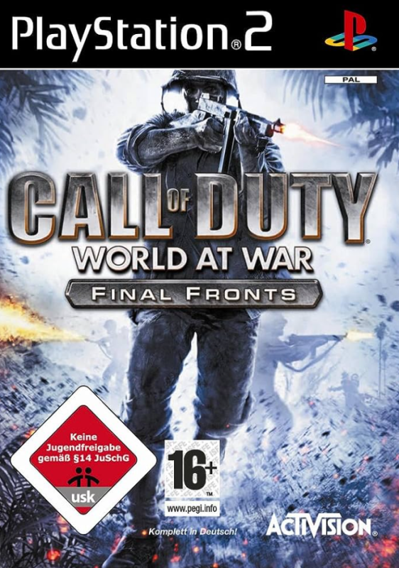 PS2 Playstation 2 Call Of Duty World At War Final Fronts Gioco Usato