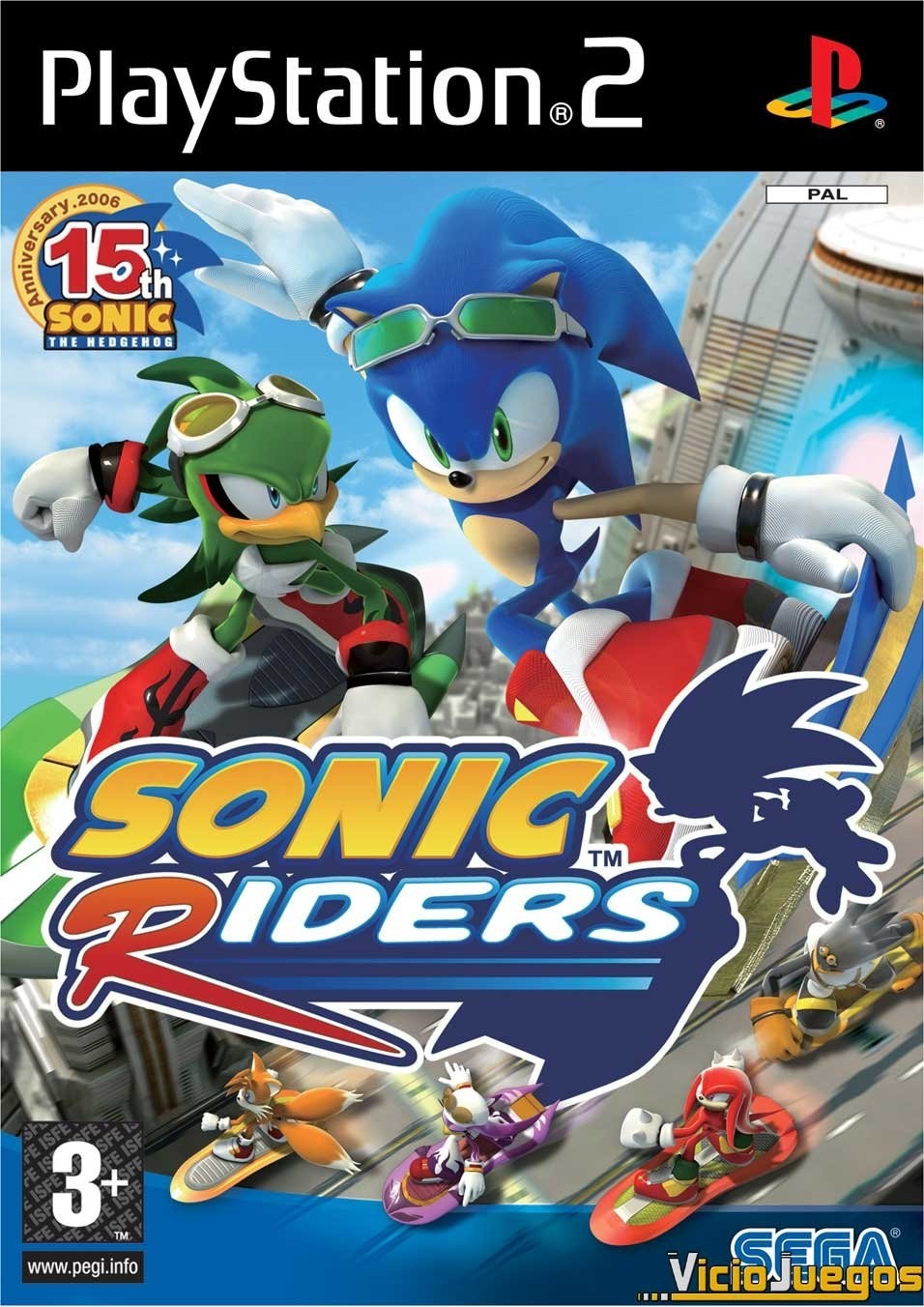 PS2 Playstation 2 Sonic Riders Gioco Usato