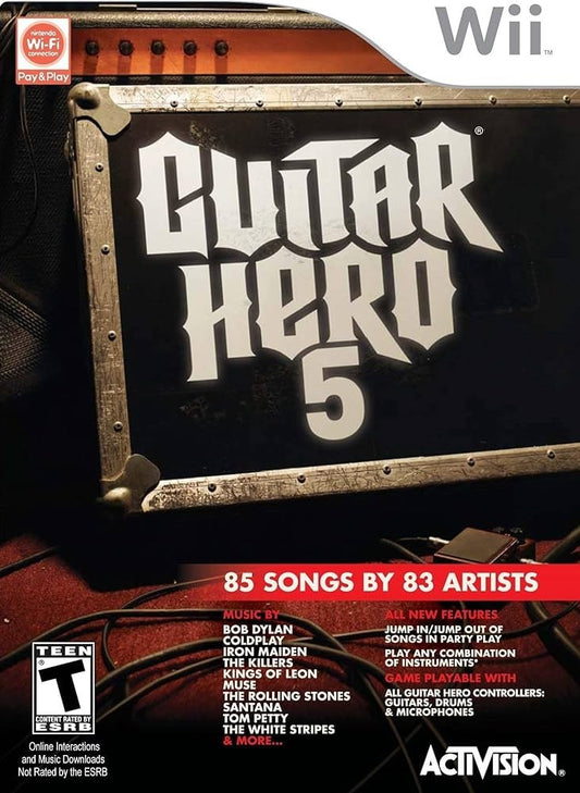 Gioco Guitar Hero 5 per Nintendo Wii
