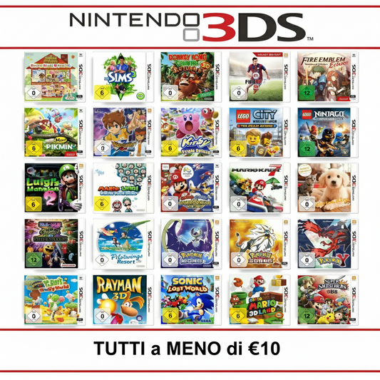 Nintendo 3DS 2DS Gioco A Scelta Sotto €10 Kirby Mario Sonic FIFA Pokemon Yokai