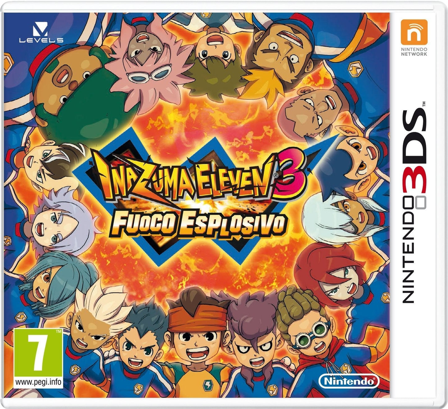 Gioco Inazuma Eleven 3 Fuoco Esplosivo (EN, ES, IT) per Nintendo 3DS 2DS