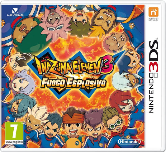 Gioco Inazuma Eleven 3 Fuoco Esplosivo (EN, ES, IT) per Nintendo 3DS 2DS