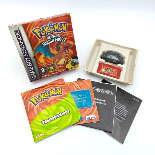 Pokemon Rosso Fuoco COMPLETO Gba Game Boy Advance 100% Originale ITA0