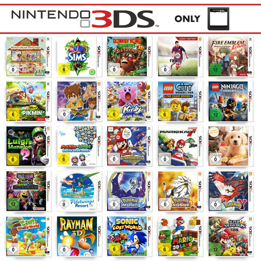 Nintendo 3DS 2DS Gioco A Scelta Solo Cartuccia Zelda Mario Pokemon Layton Kirby