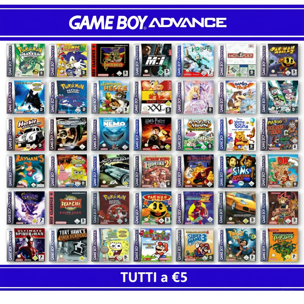 Nintendo Game Boy Advance GBA Gioco A Scelta Tutti a €5 Cartuccia Rayman Spyro