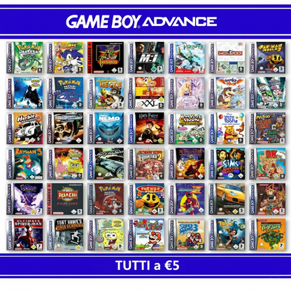 Nintendo Game Boy Advance GBA Gioco A Scelta Tutti a €5 Cartuccia Rayman Spyro