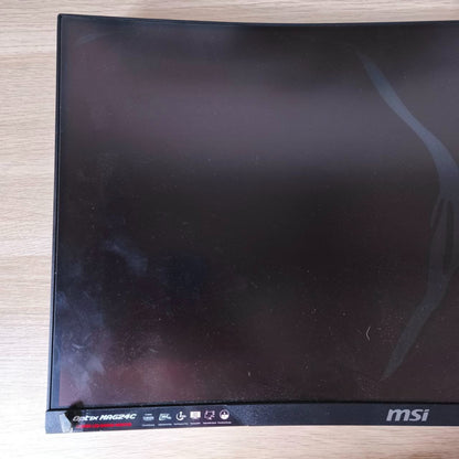 Curved Led Gaming Monitor Msi Optix MAG24C Schermo Rotto2