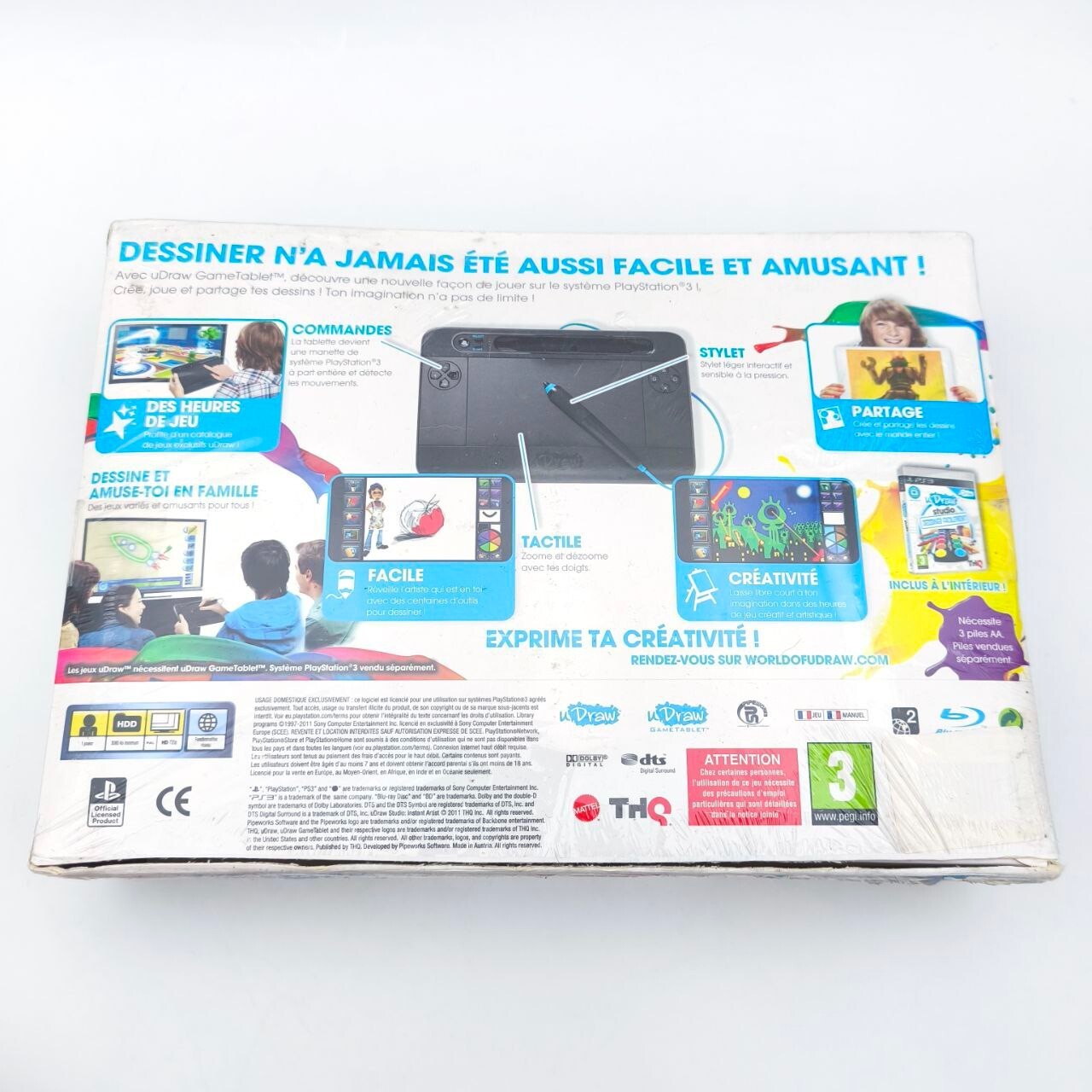 uDraw Game Tablet Tavoletta Grafica con uDraw Studio Gioco Ps 3 Completa - NUOVA2