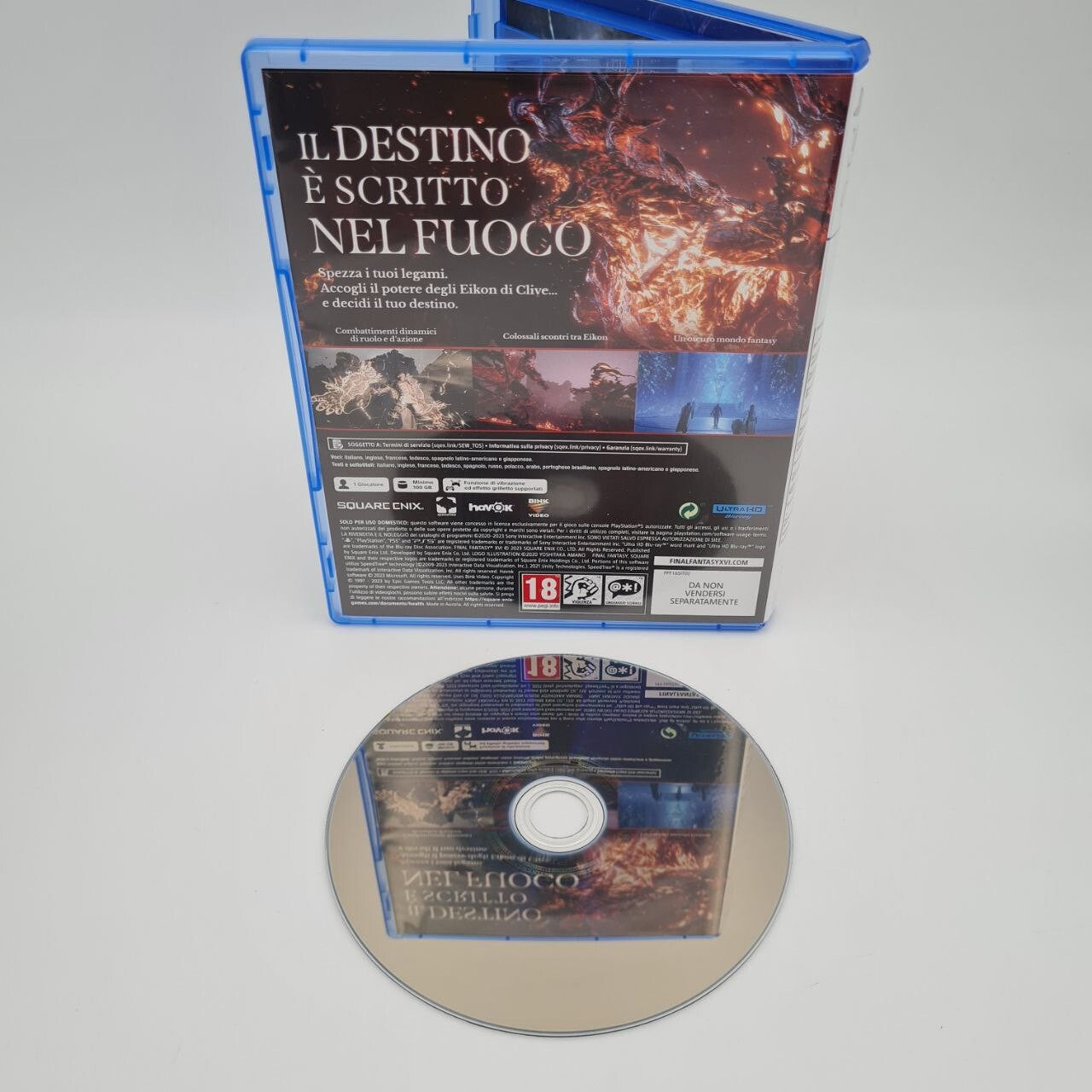 FINAL FANTASY XVI DELUXE EDITION per SONY PS5 PLAYSTATION 5 USATO COME NUOVO