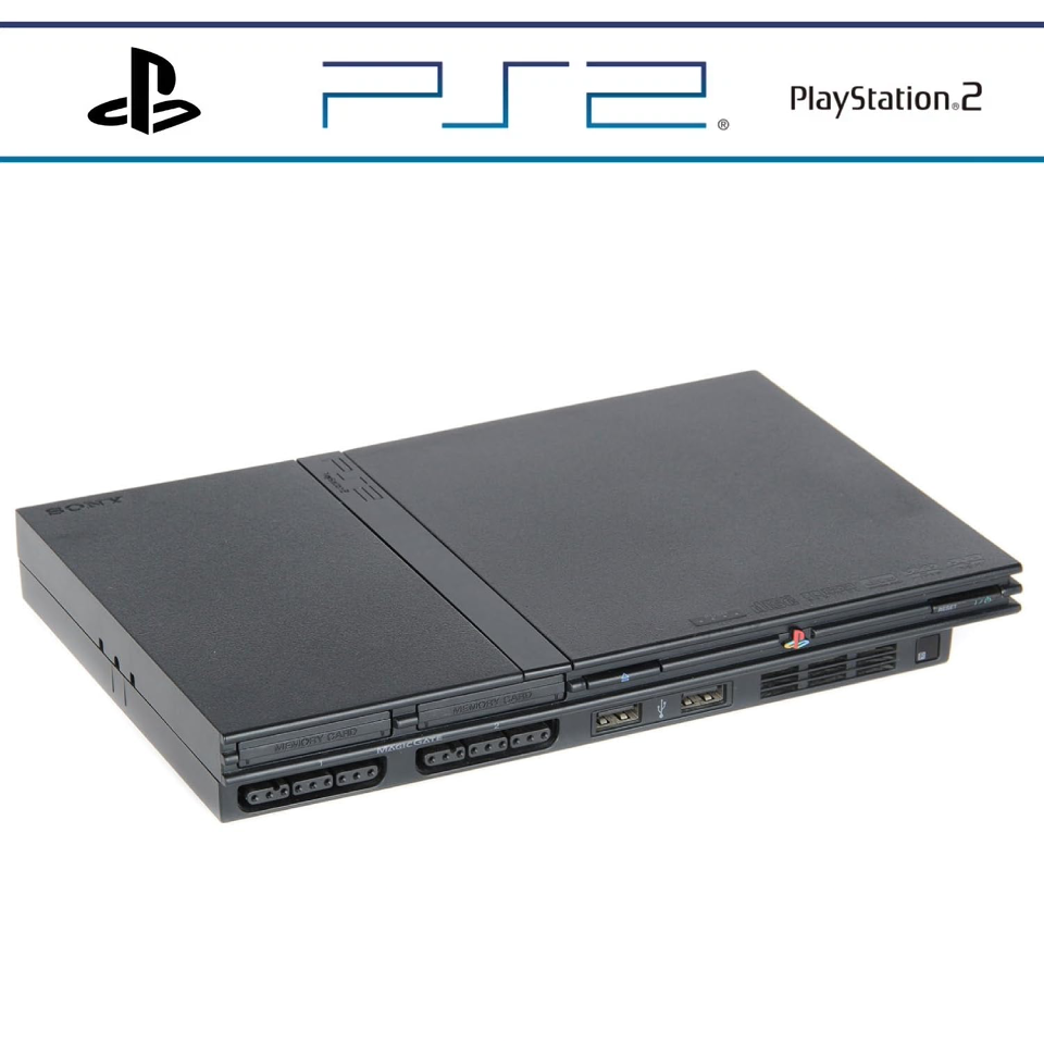 Sony Playstation 2 Ps2 Slim Fat Ps 2 Usata Console Varie con Cavi - In Garanzia
