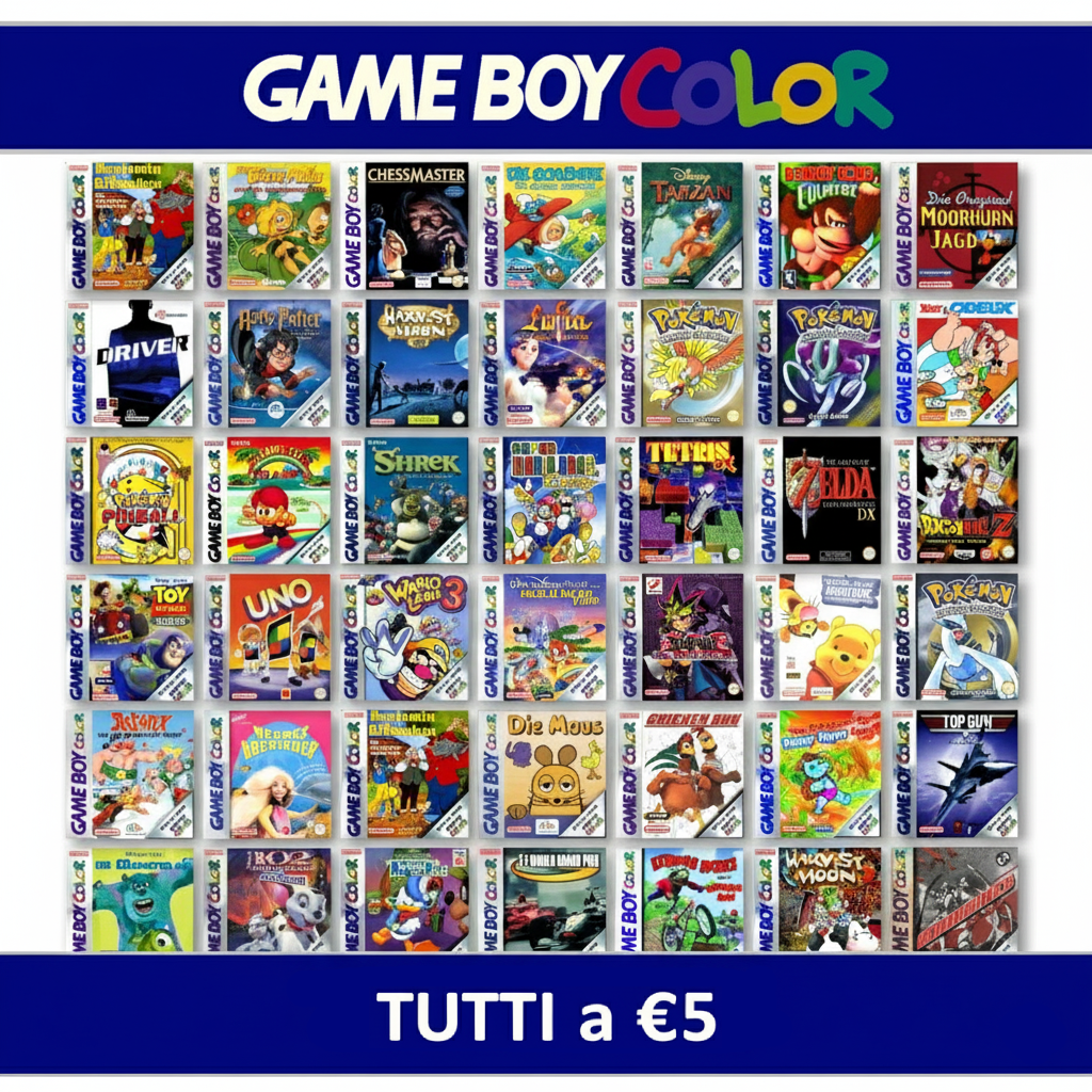 Nintendo Game Boy Color GBC Gioco A Scelta Tutti €5 Solo Cartuccia Pacman Disney