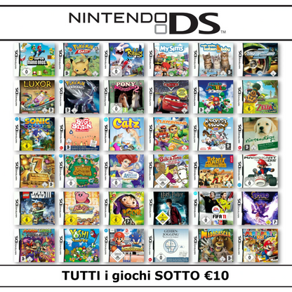 Nintendo DS NDS Gioco A Scelta Sotto €10 FIFA Mario Sonic LEGO Pokemon Disney
