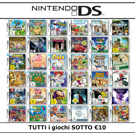 Nintendo DS NDS Gioco A Scelta Sotto €10 FIFA Mario Sonic LEGO Pokemon Disney
