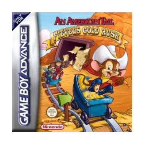 Gioco An American Tale Fievels Gold Rush solo Cartuccia per GBA Game Boy Advance