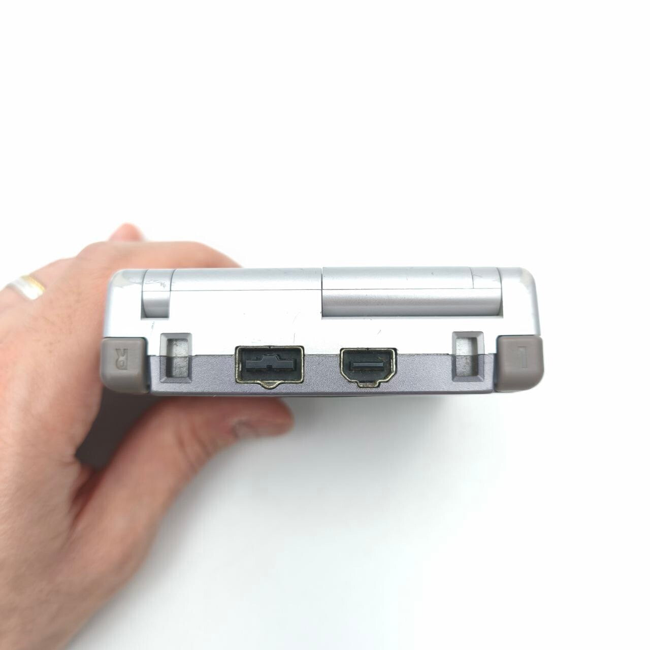 NINTENDO GAME BOY ADVANCE SP NES LIMITED EDITION AGS 001 CONSOLE con CARICATORE