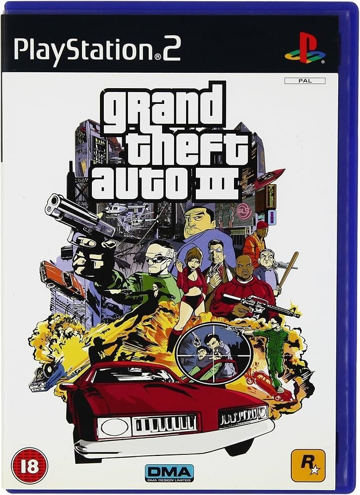 PS2 Playstation 2 GTA 3 Gioco Usato