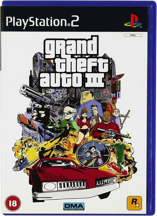 PS2 Playstation 2 GTA 3 Gioco Usato