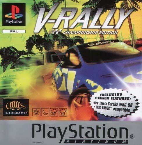 Gioco V-Rally Platinum per PS1 Playstation 1