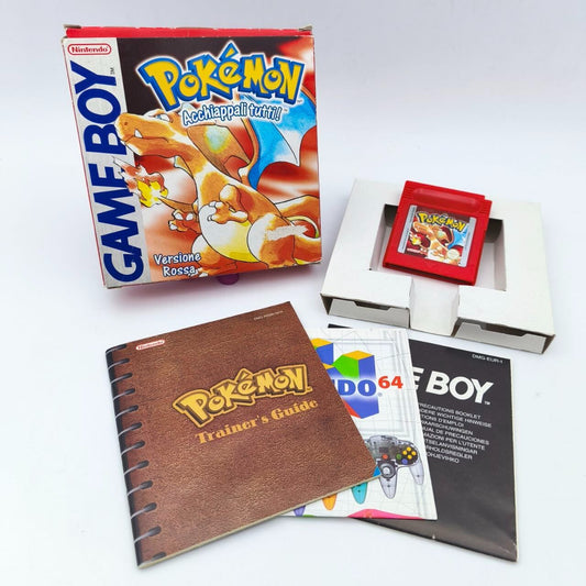 Pokemon Rosso Nintendo Game Boy Completo 100% ITA Originale con Scatola0