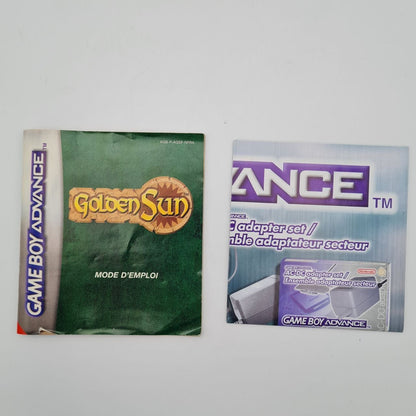 Golden Sun Per Nintendo Game Boy Advance Gba 100% ORIGINALE Francese con Scatola