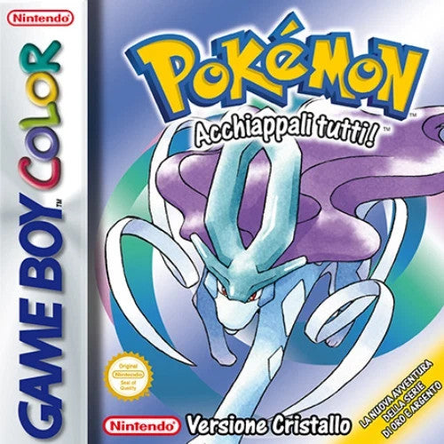 Pokemon Cristallo Game Boy Advance GBA 100% ORIGINALE Batteria Nuova - Garanzia