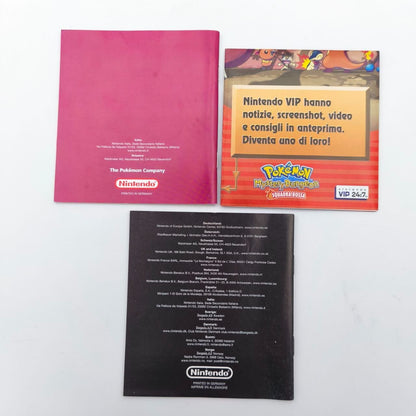 Pokemon Mystery Dungeon Squadra Rossa Game Boy Completo Originale Pal ITA