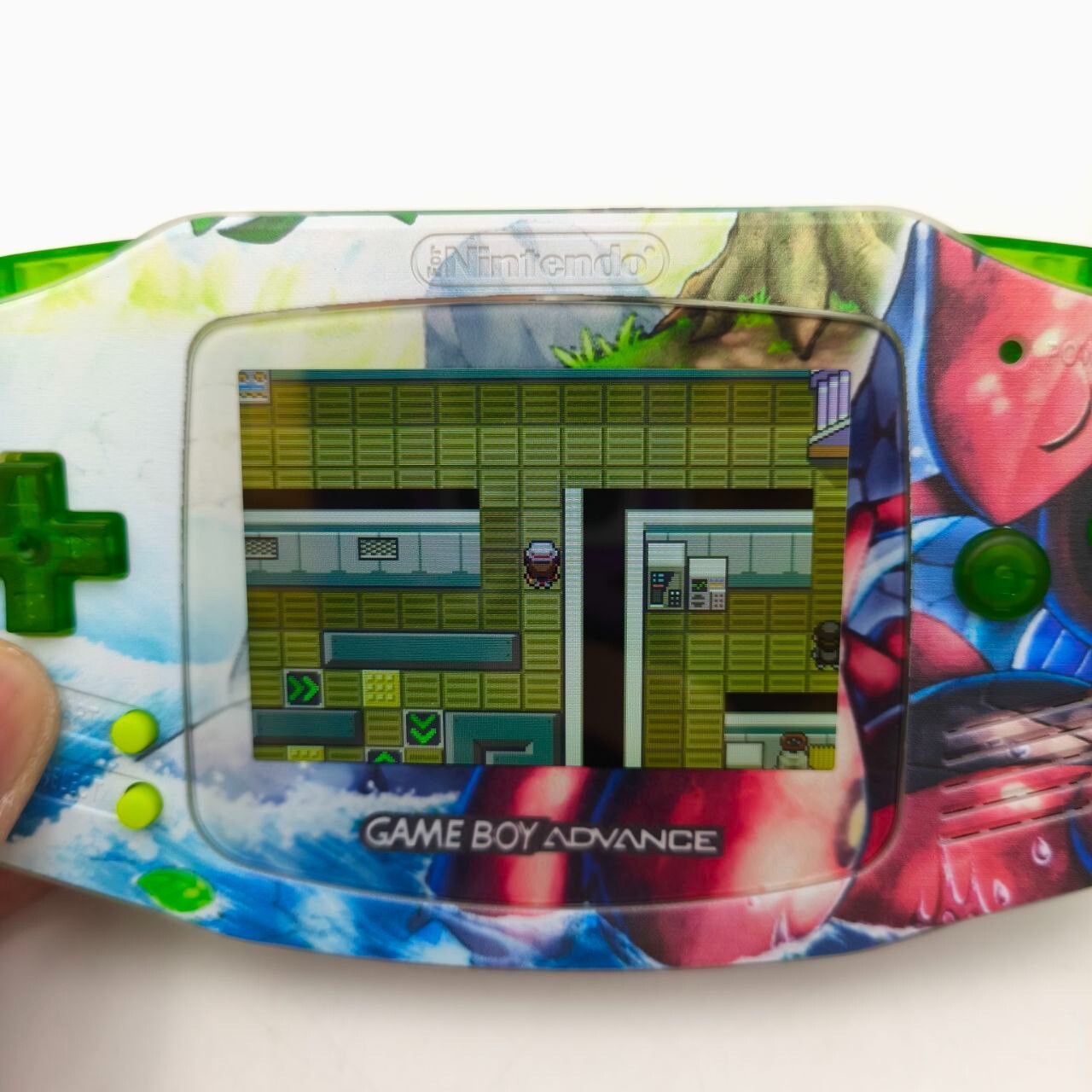 Nintendo Game Boy Advance Pokémon Scizor Custom Schermo Ips V5 3.0" Stampa UV