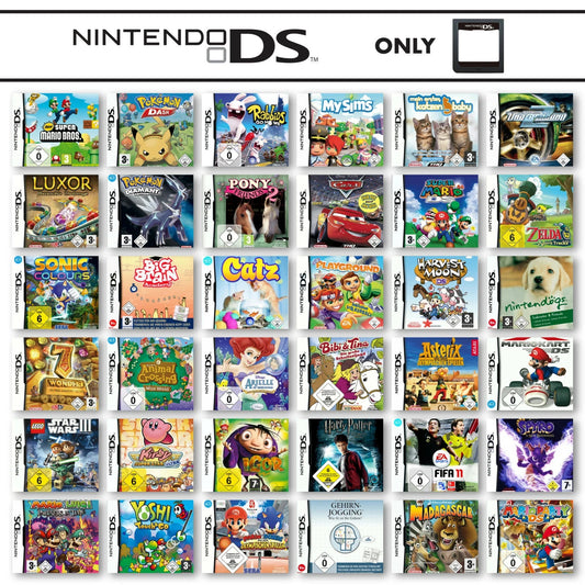 Nintendo DS NDS Gioco A Scelta Solo Cartuccia Zelda Mario Pokemon Spyro Kirby
