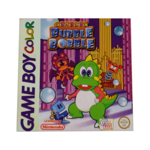 Gioco Classic Bubble Bobble solo Cartuccia per GBC Game Boy Color