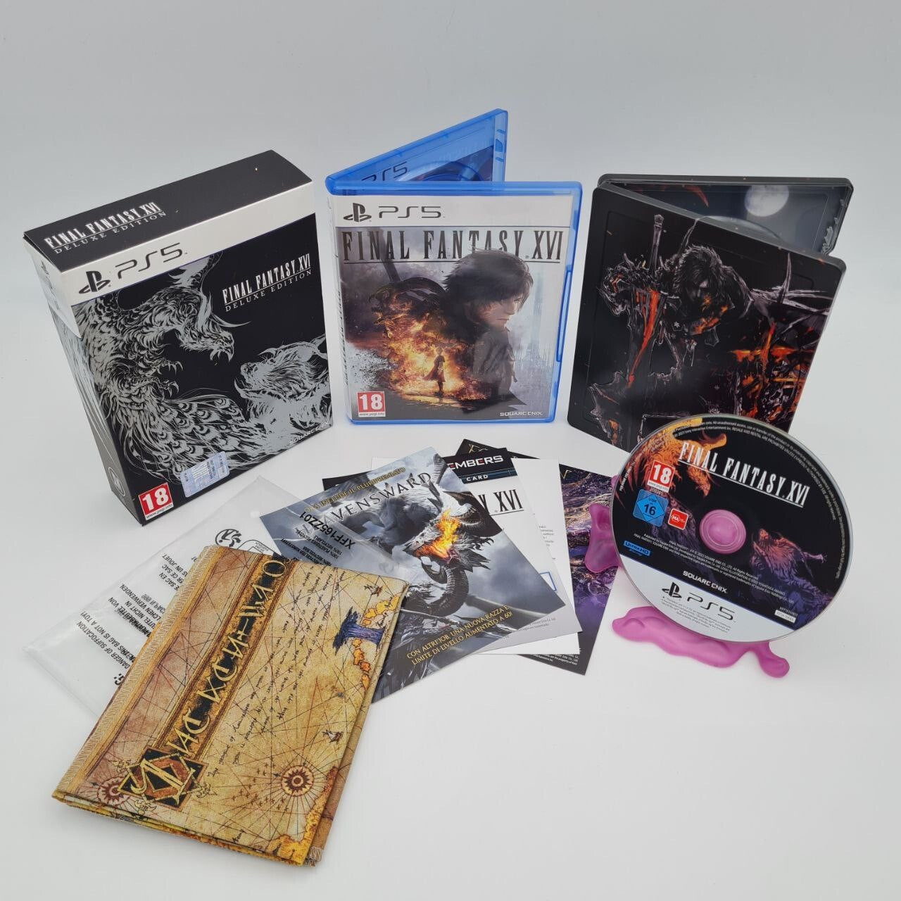 FINAL FANTASY XVI DELUXE EDITION per SONY PS5 PLAYSTATION 5 USATO COME NUOVO0