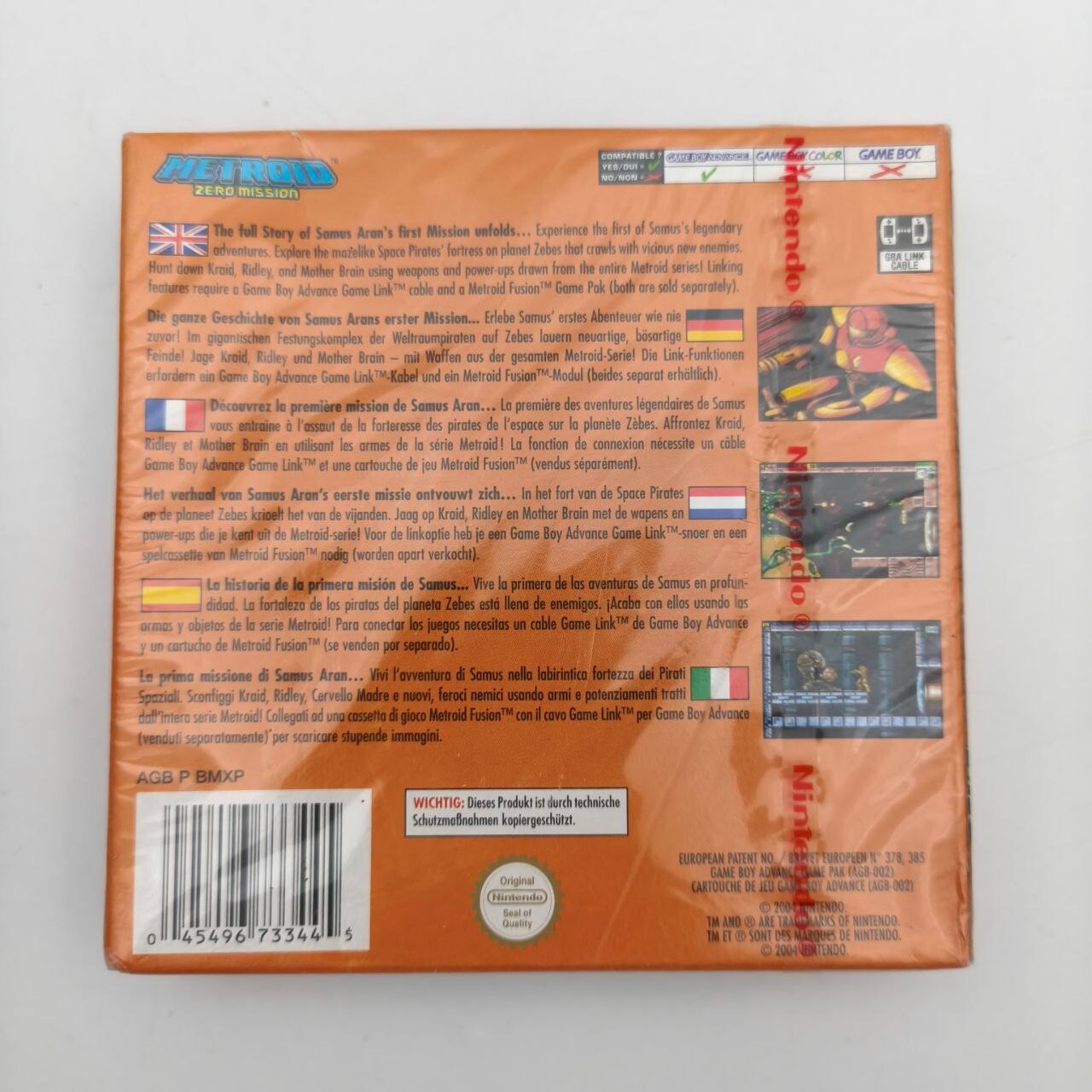 Metroid Zero Mission Game Boy Completo 100% Originale Sigillato Multilingua Raro3