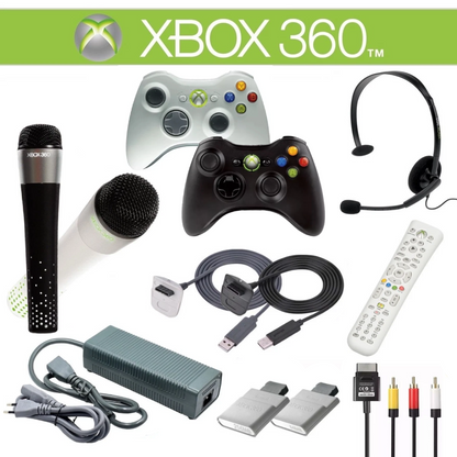 Xbox 360 Accessori a Scelta Controller Kinect Memory Card Base Ricarica Cavi
