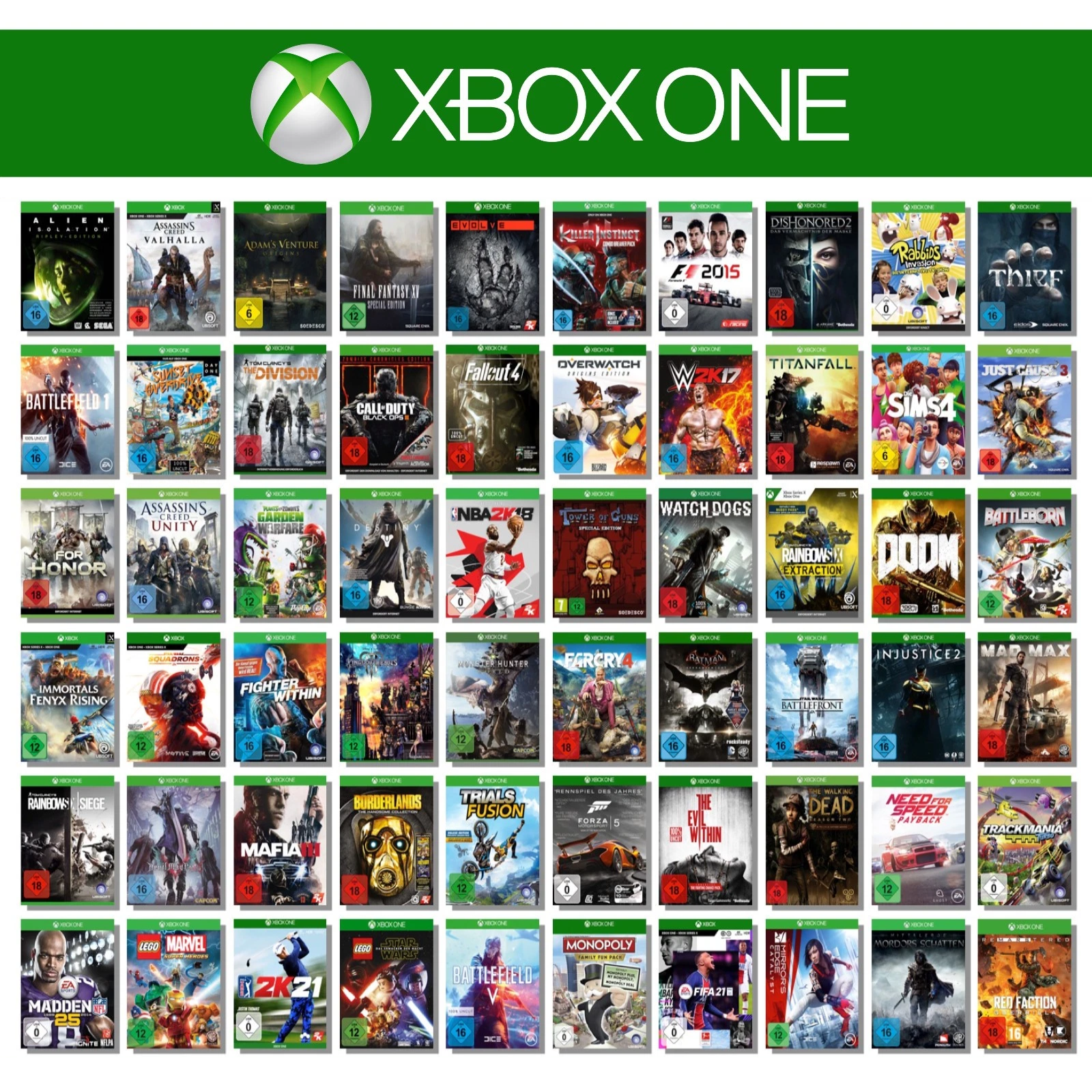 Xbox One Gioco a Scelta tra i Migliori Titoli GTA Minecraft NFS Cod FIFA FF NBA