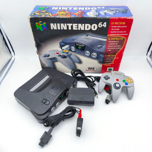 Nintendo 64 N64 Console Gig Con Controller E Scatola Completa Testata Ottima