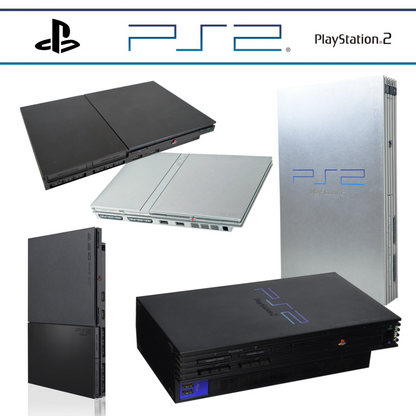 Sony Playstation 2 Ps2 Slim Fat Ps 2 Usata Console Varie con Cavi - In Garanzia