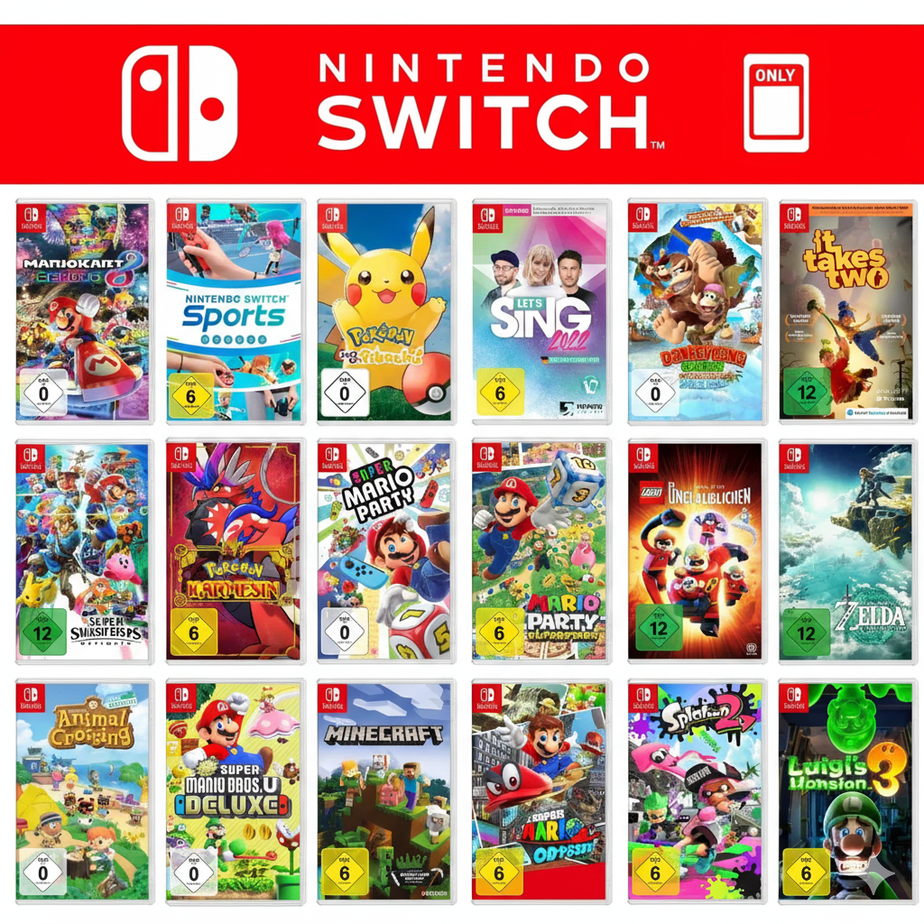 Nintendo Switch Gioco A Scelta Solo Cartuccia Zelda Mario Kart Pokemon Kirby