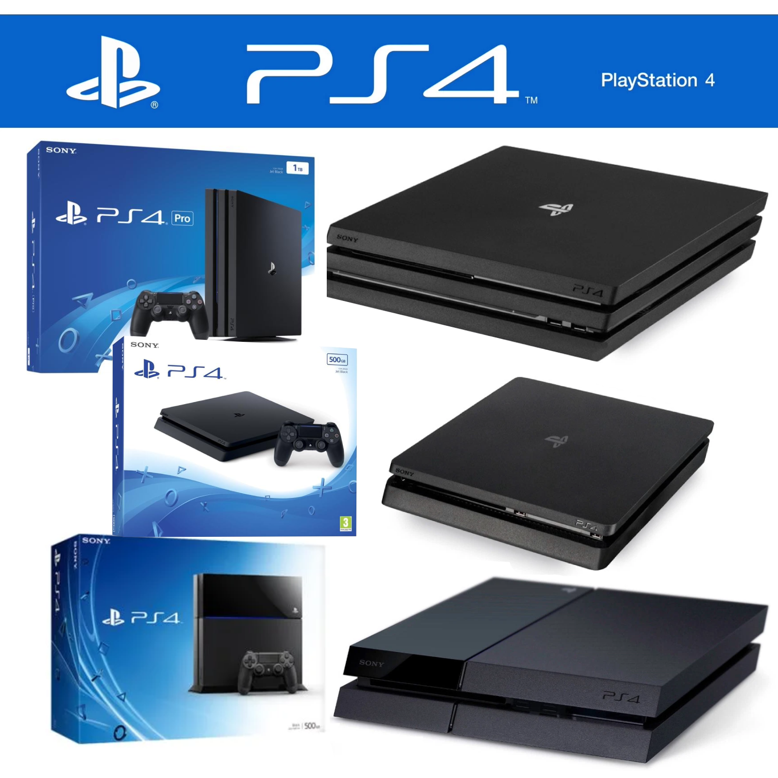 Playstation 4 Ps4 Pro Slim Fat Ps 4 Usata Console Varie e FW Basso - In Garanzia