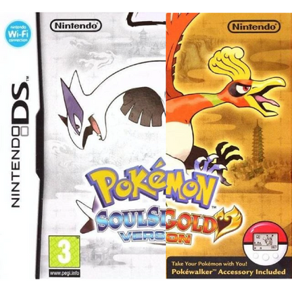 Pokemon Oro HeartGold Argento SoulSilver Nintendo DS 100% ORIGINALE -In Garanzia