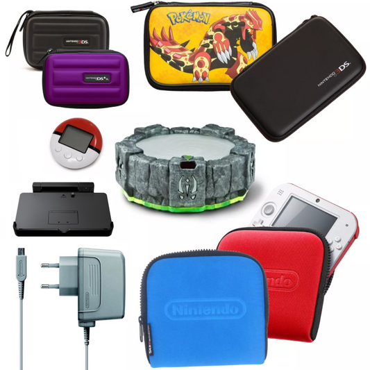 Nintendo DS DSi XL Lite 3DS XL 2DS Accessori a Scelta Custodia Base Caricatore