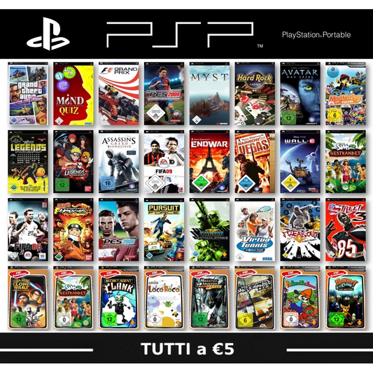 PSP Playstation Gioco A Scelta Tutti a €5 Invizimals Dragon Ball Far Cry FIFA
