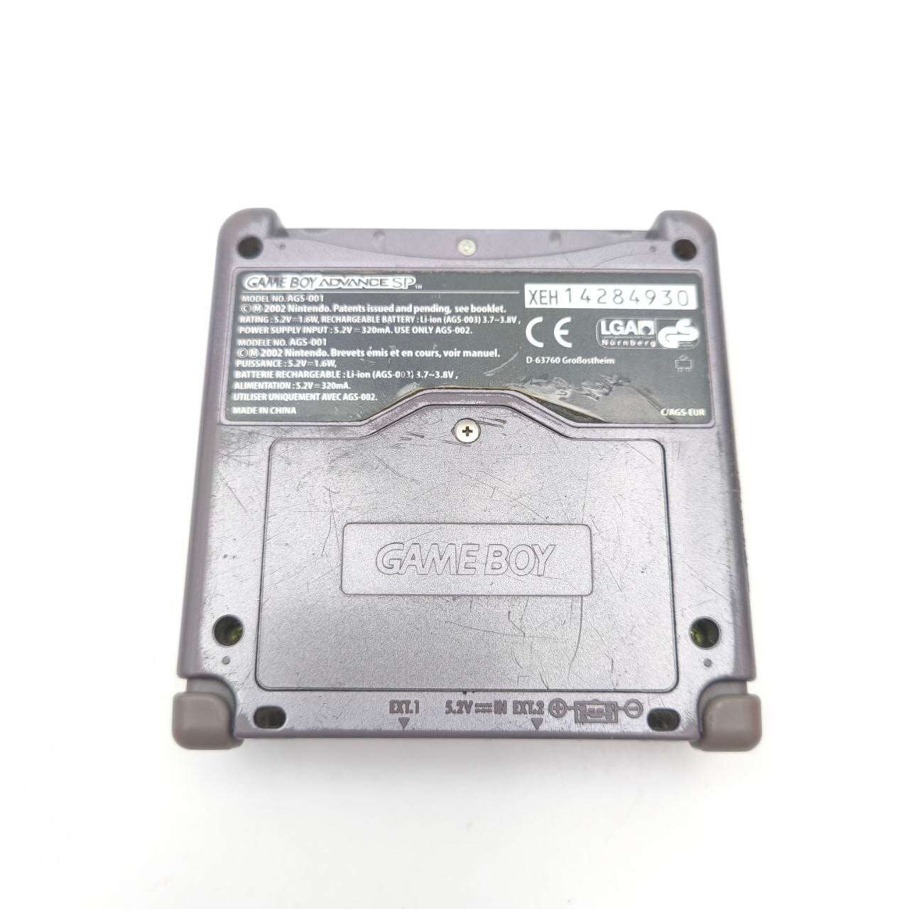 NINTENDO GAME BOY ADVANCE SP NES LIMITED EDITION AGS 001 CONSOLE con CARICATORE