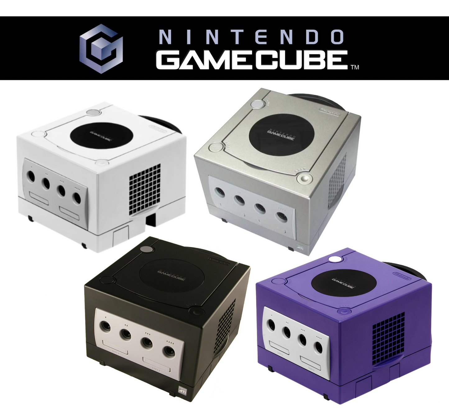 Nintendo GameCube Usata Console PAL Vari Colori con Cavi - In Garanzia